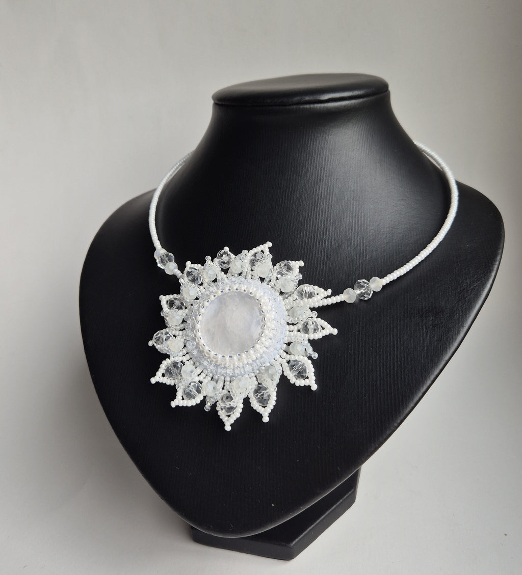 Rock crystal necklace