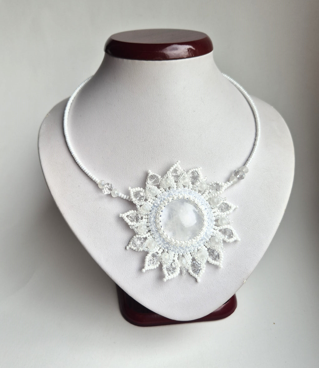 Rock crystal necklace