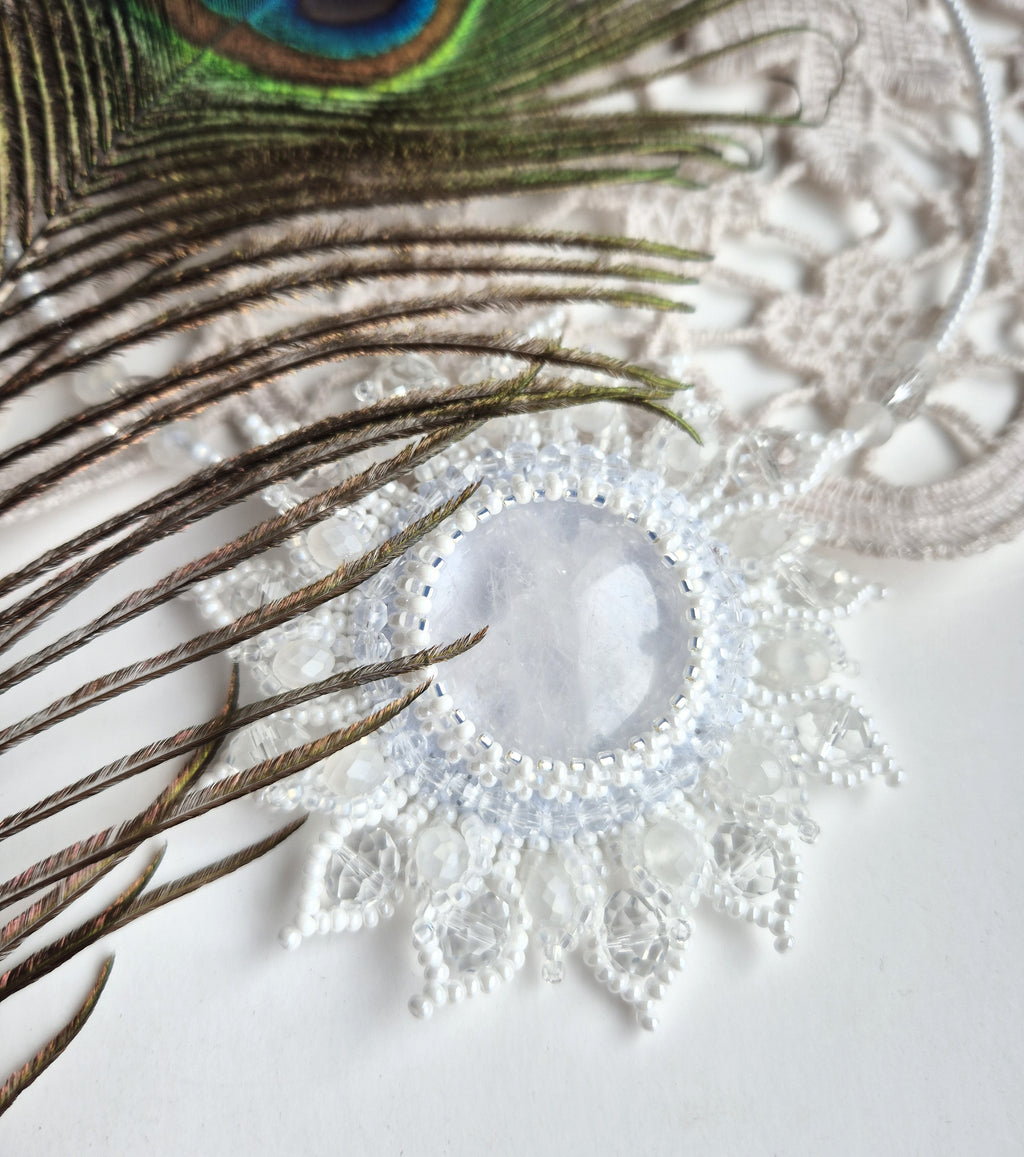 Rock crystal necklace